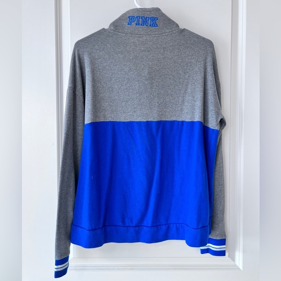 PINK Victoria's Secret Gray Quarter-Zip Sweatshirt - Picture 7 of 7